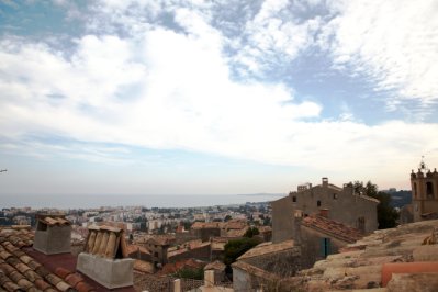IMG_0133 View across to Cannes from our roof terrace