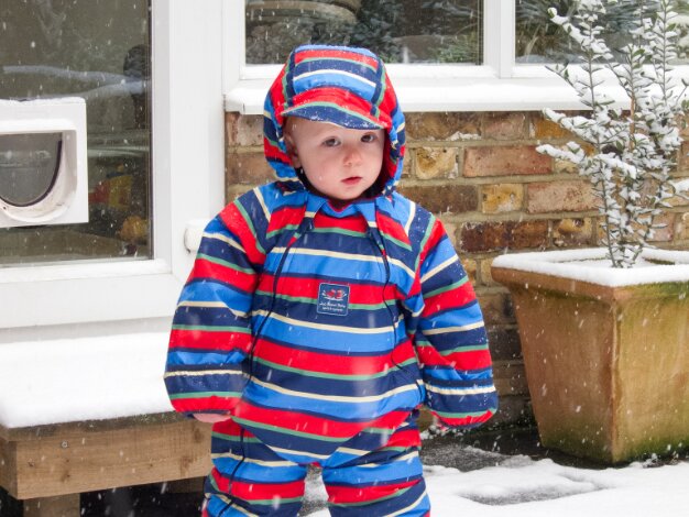 Snow! Jan 2013 Thomas's first experience of snow